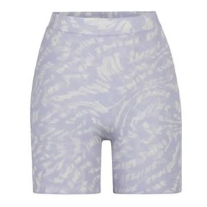 SKIMS summer mesh shorts in Lilac swirl
